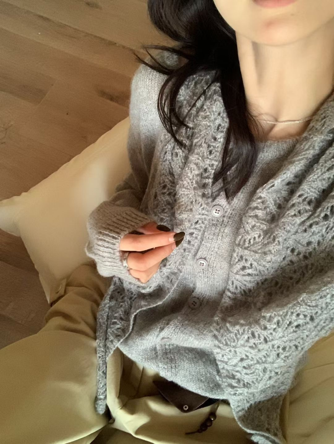 開衫毛衣➕圍巾5