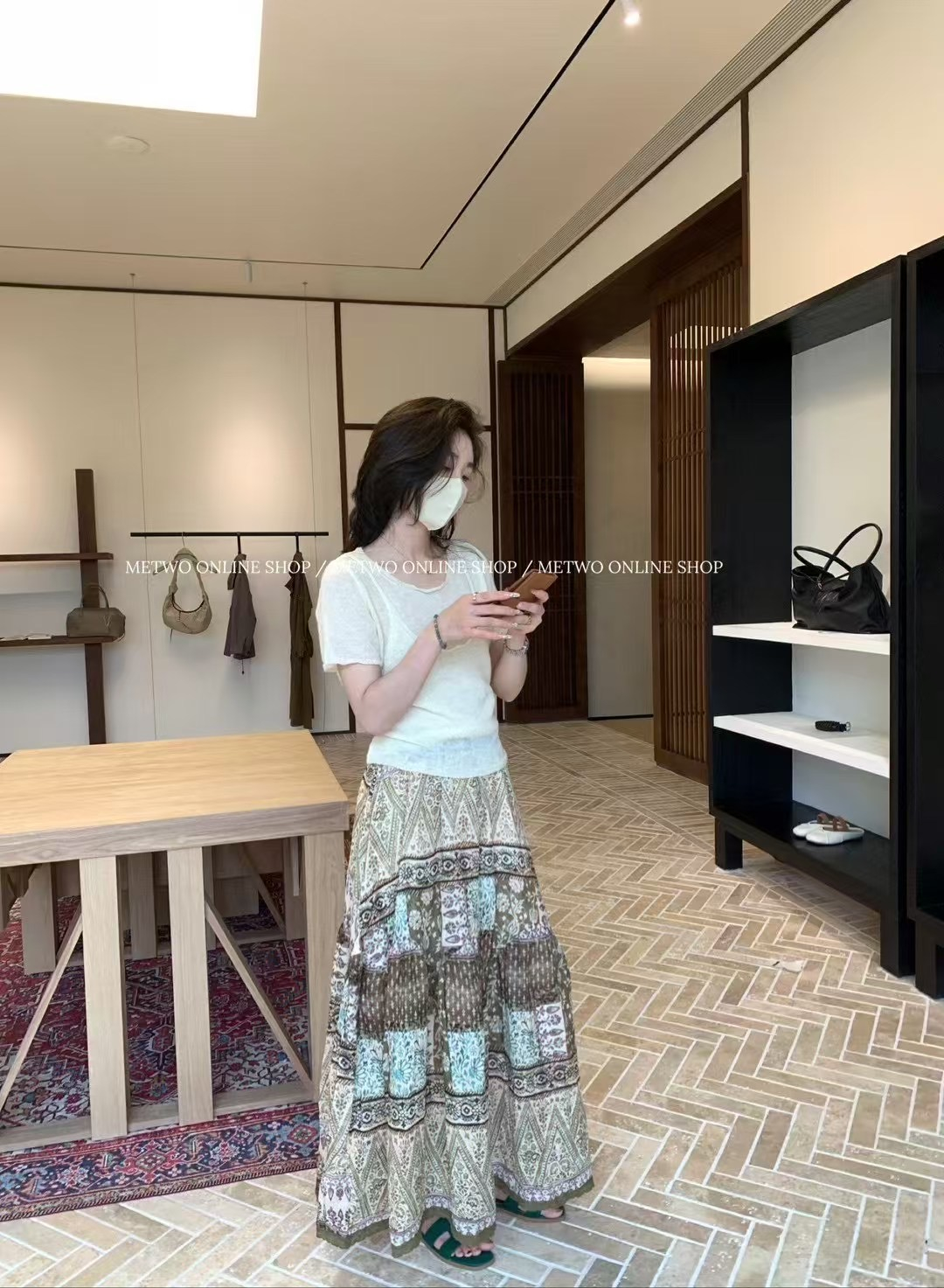 韓式假兩件小衫12