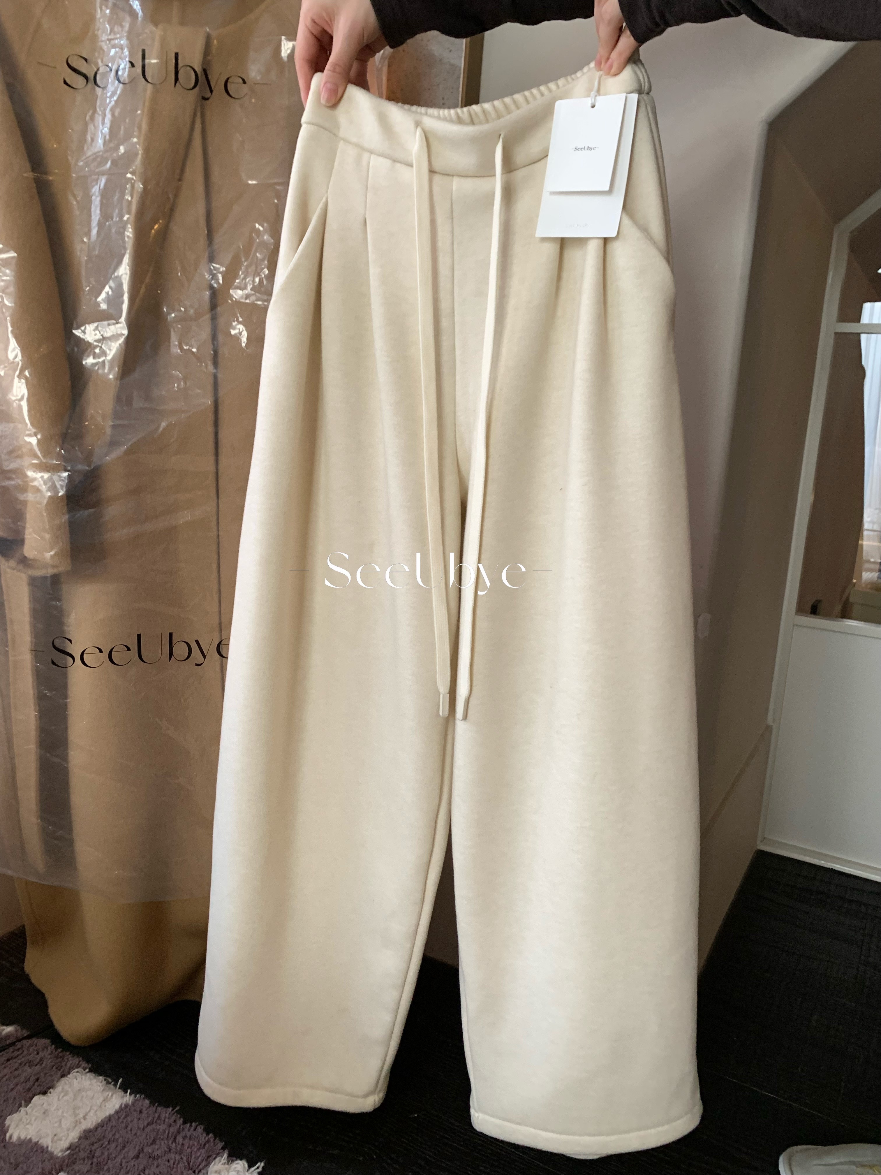 羊絨闊腿褲｜400g厚度6