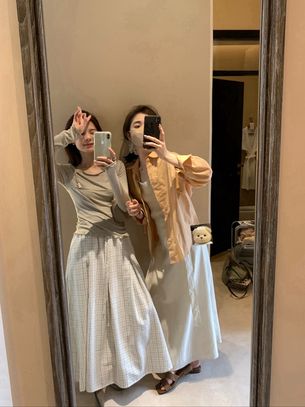 韓代假兩件上衣12