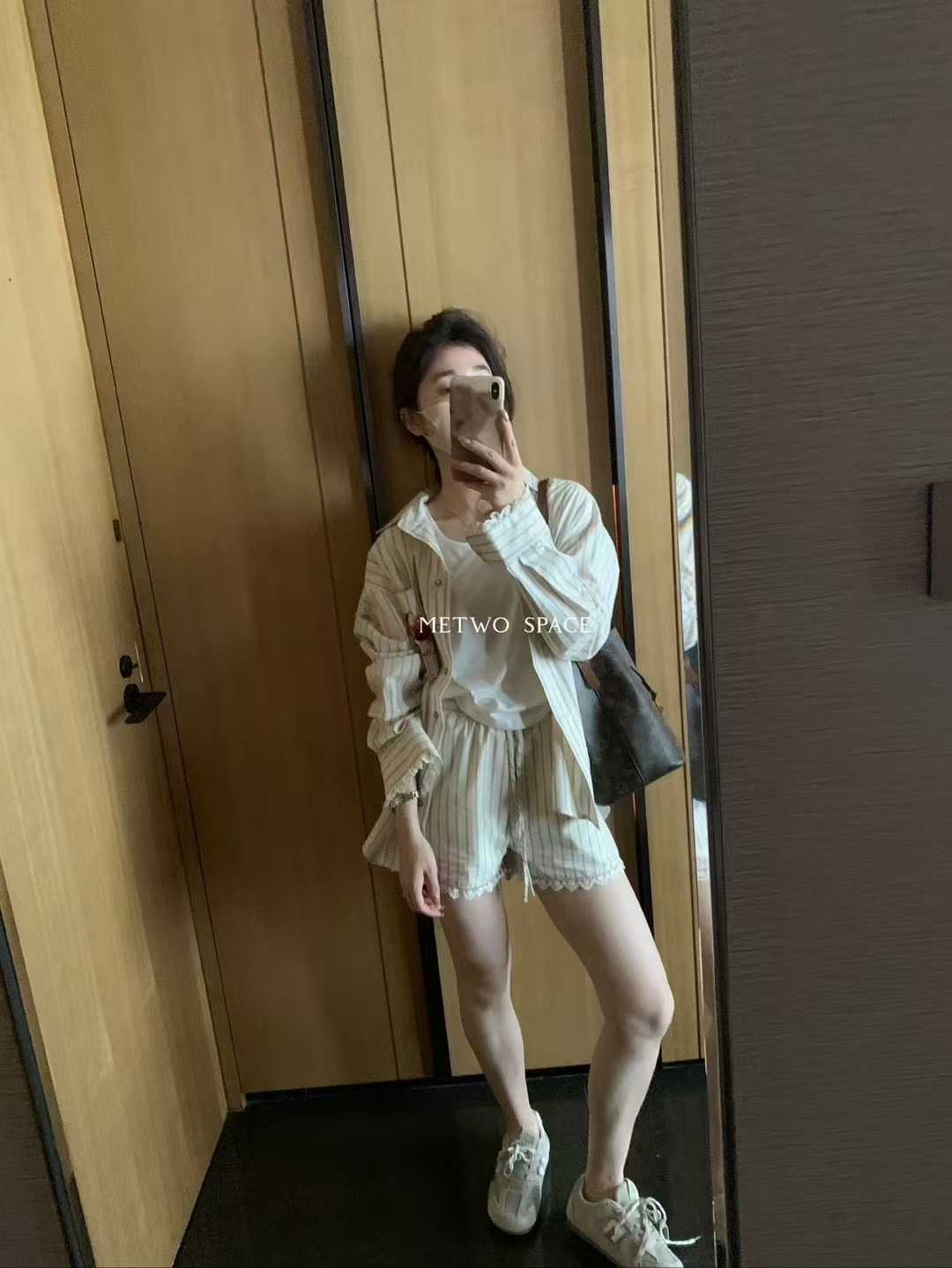 凱蒂貓歐貨條紋襯衫套裝7