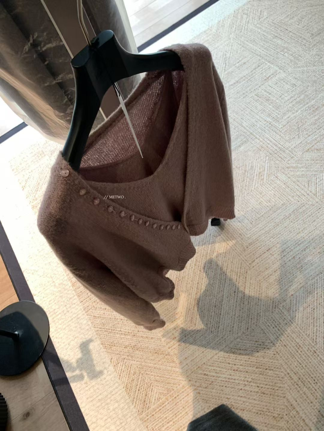 紫色兩件套毛衣8