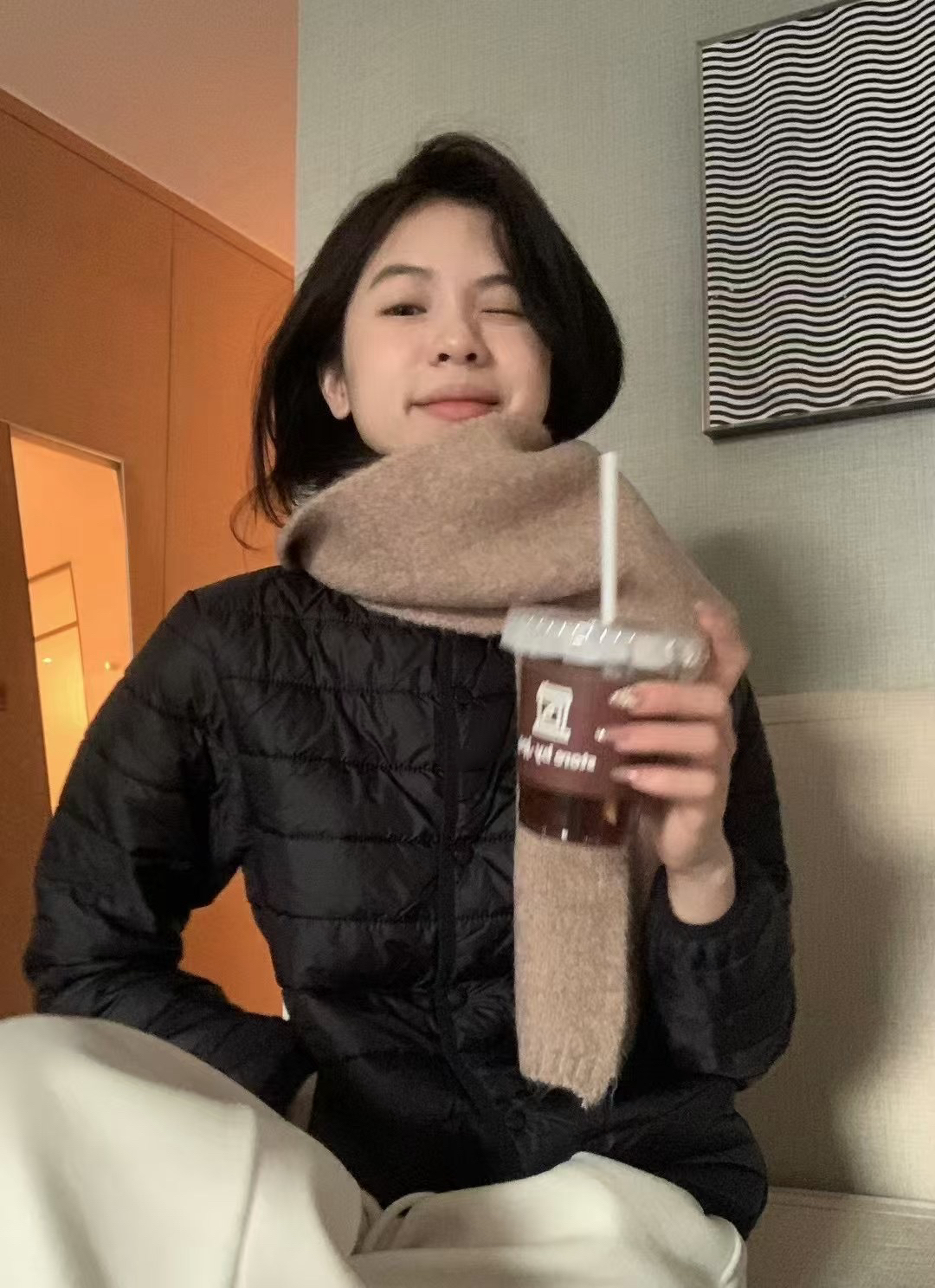 100%棉羊毛內膽外套5