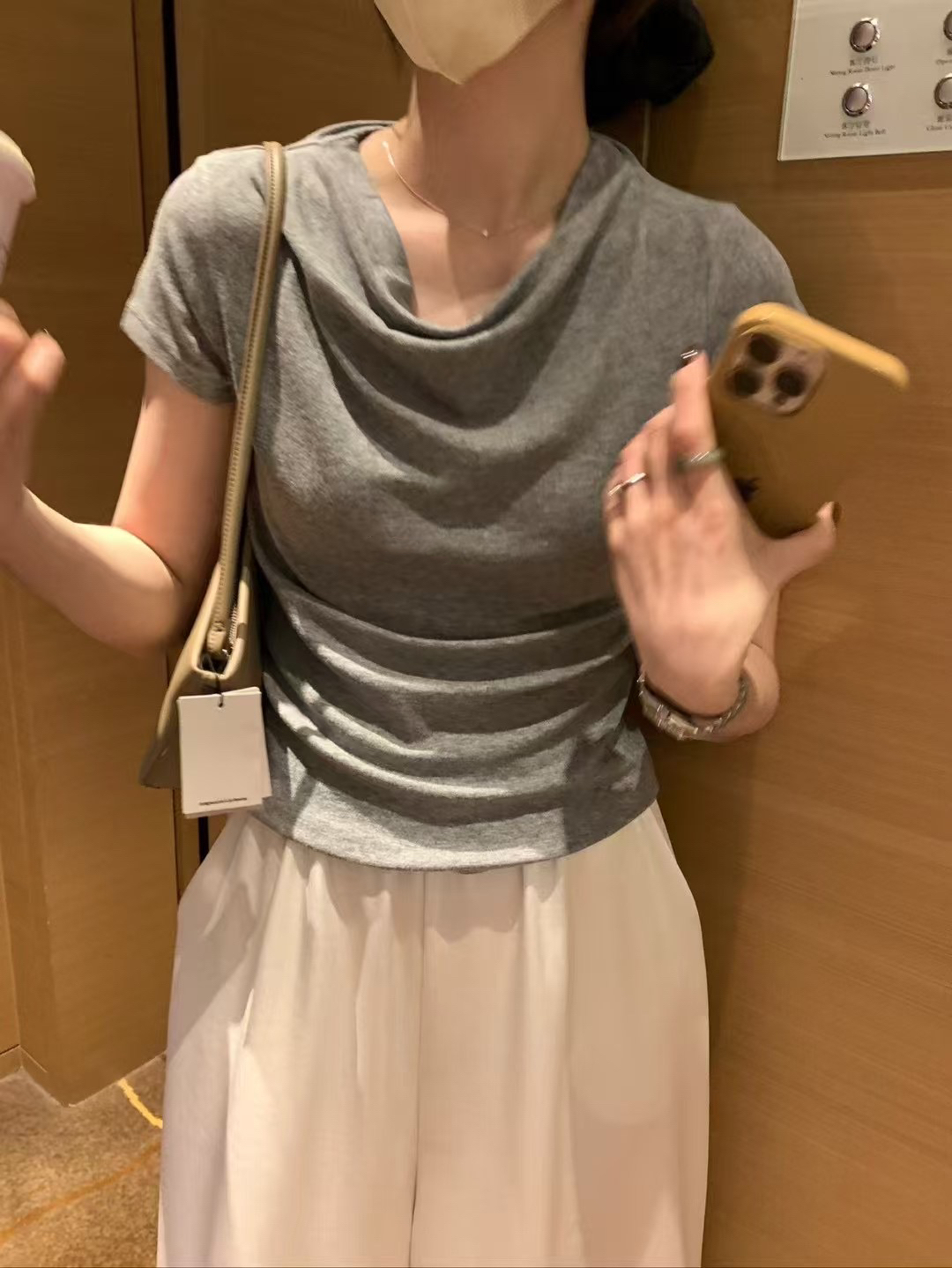 蕩領氣質6色上衣1