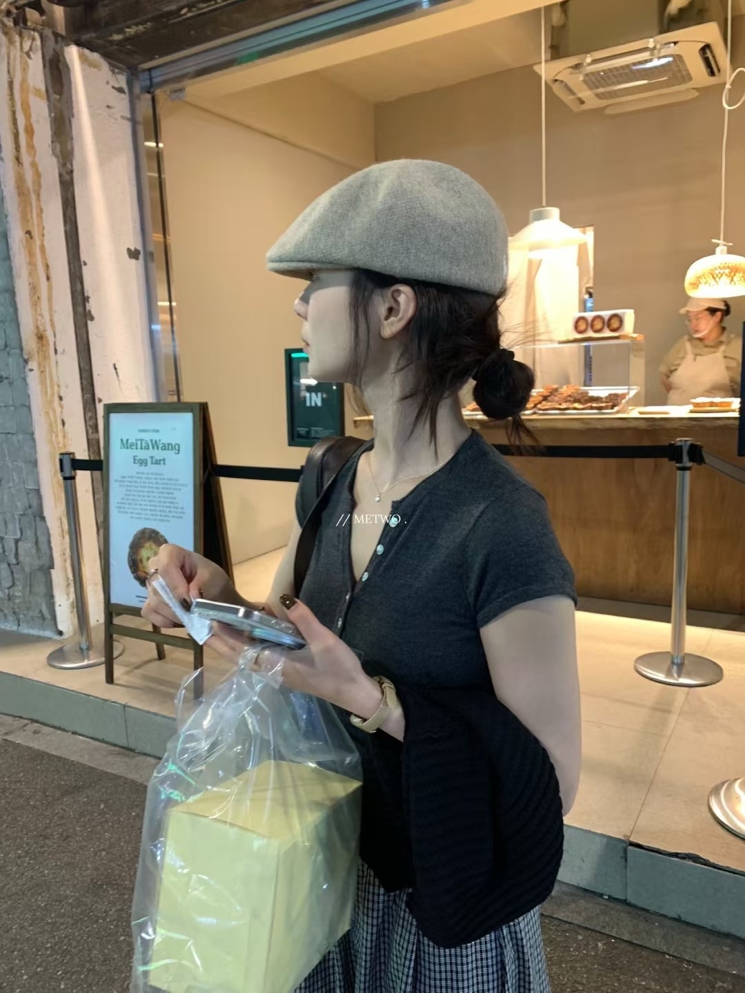 紙片人5色紐扣針織7