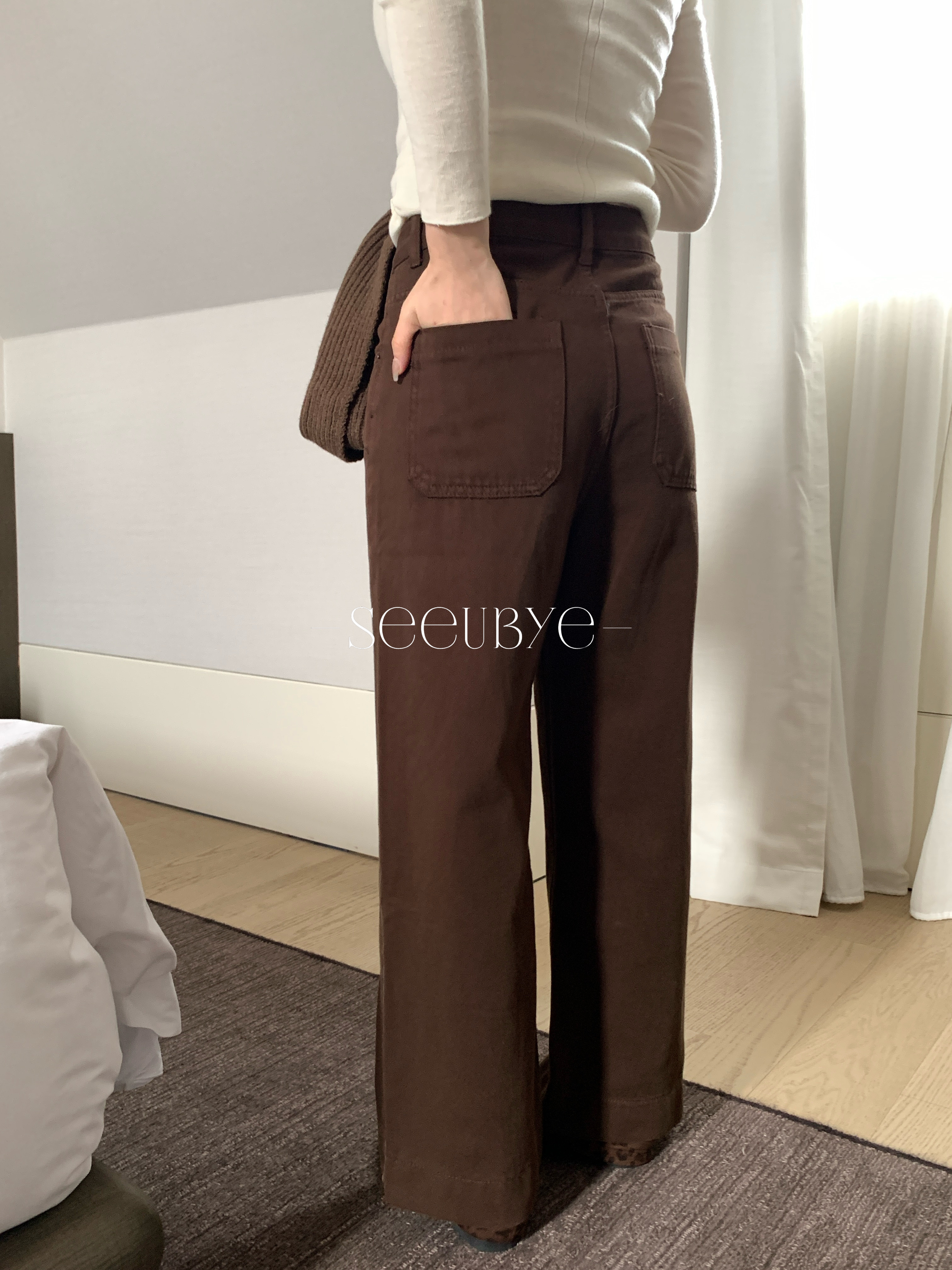 貴一點就是不一樣 栗色牛仔褲4