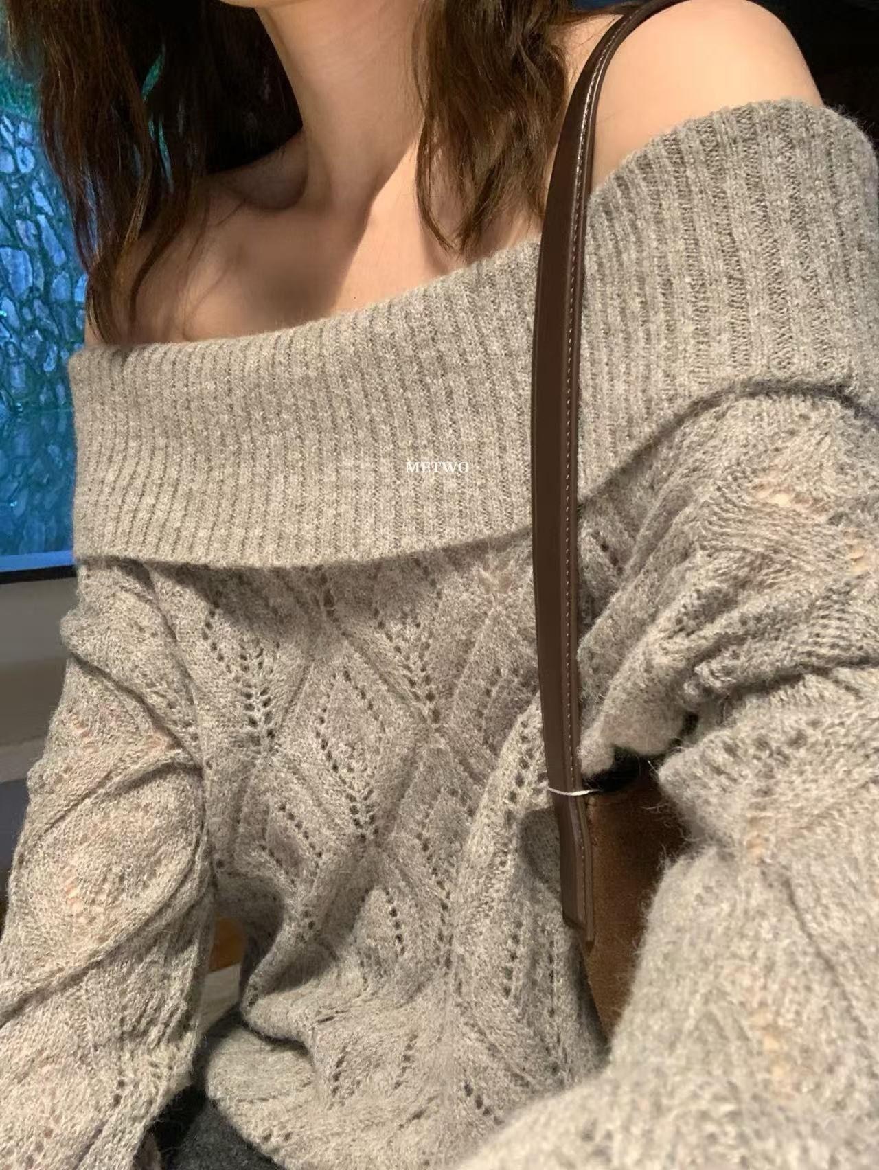 一字肩毛衣7