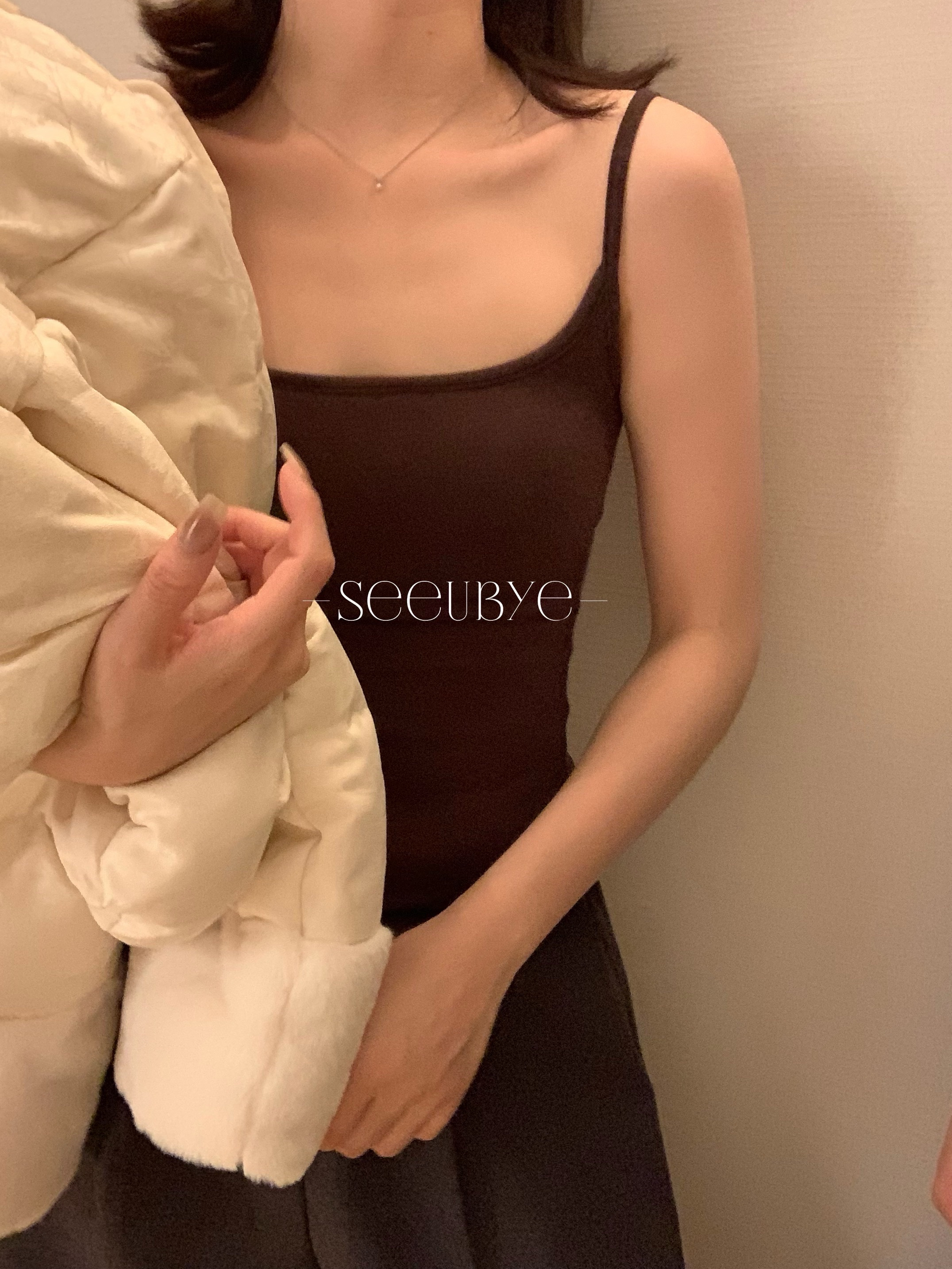 一直在穿的磨毛吊帶 bra4