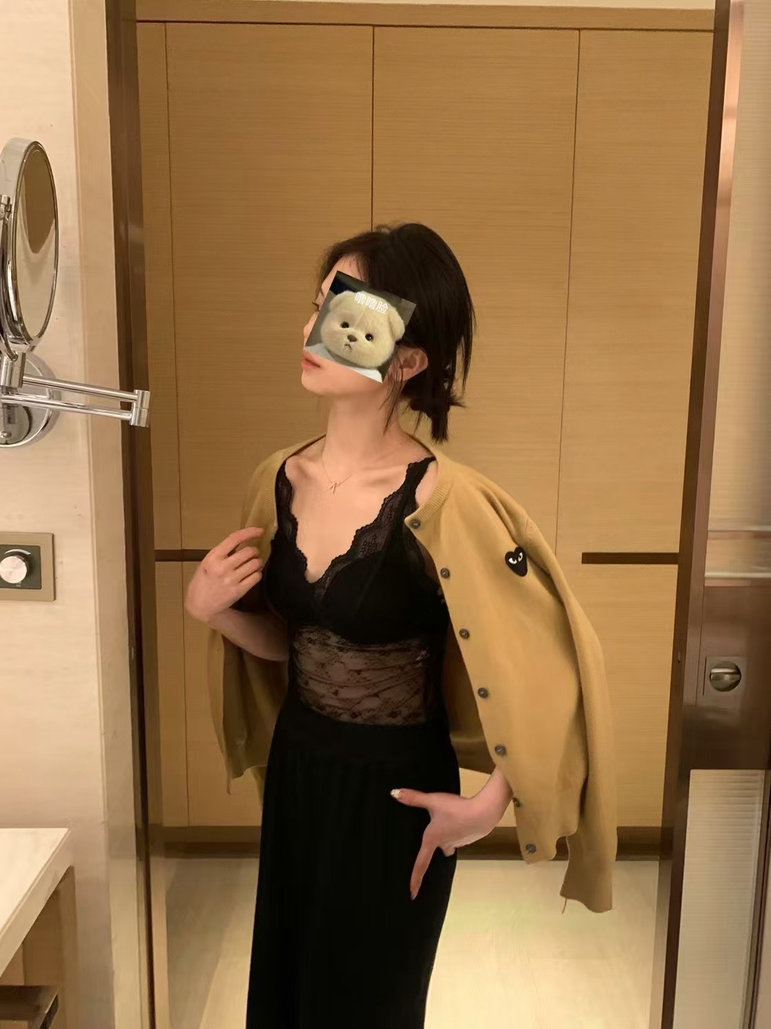 蕾絲疊穿!內搭小寶貝14