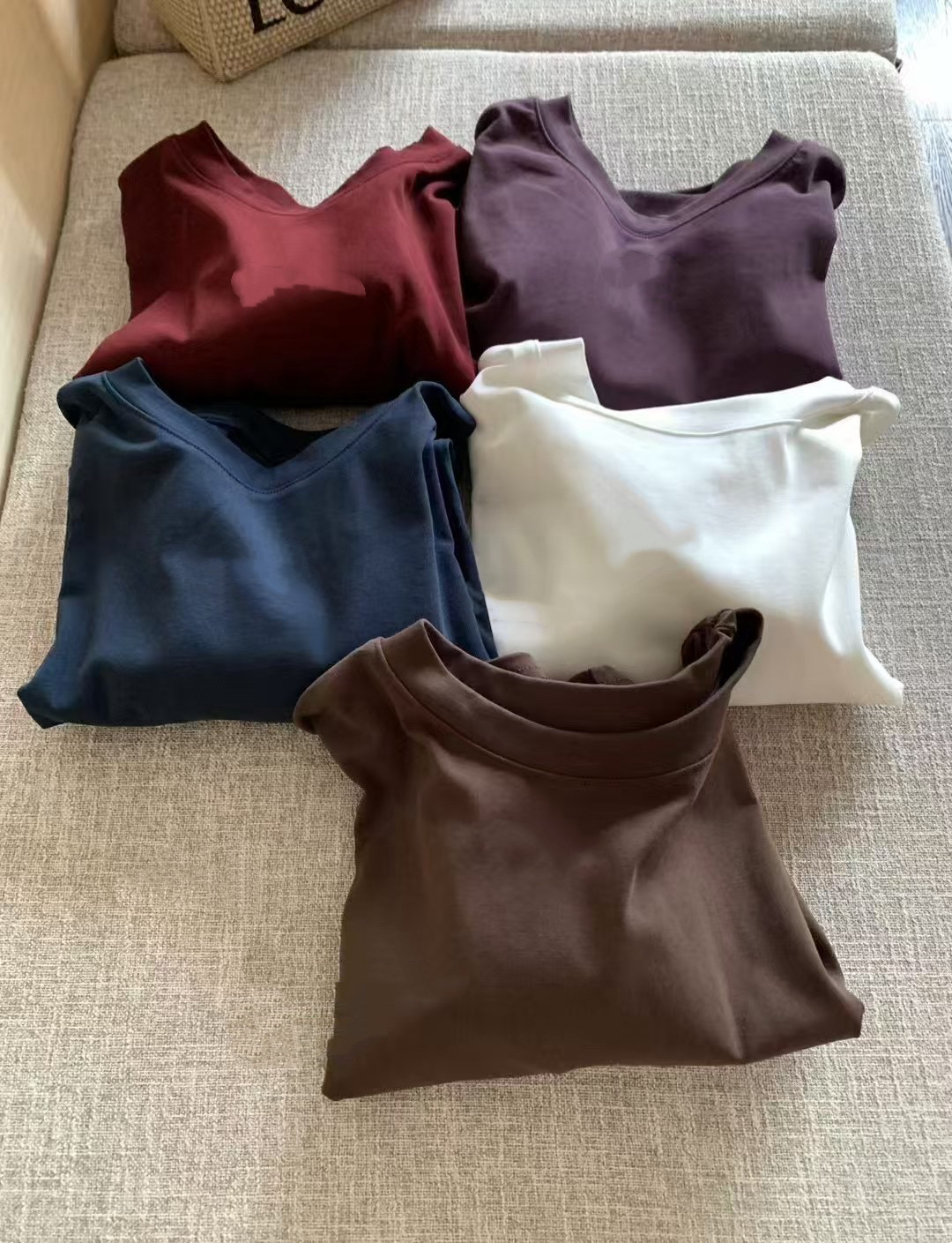 正肩100%純棉短tee4