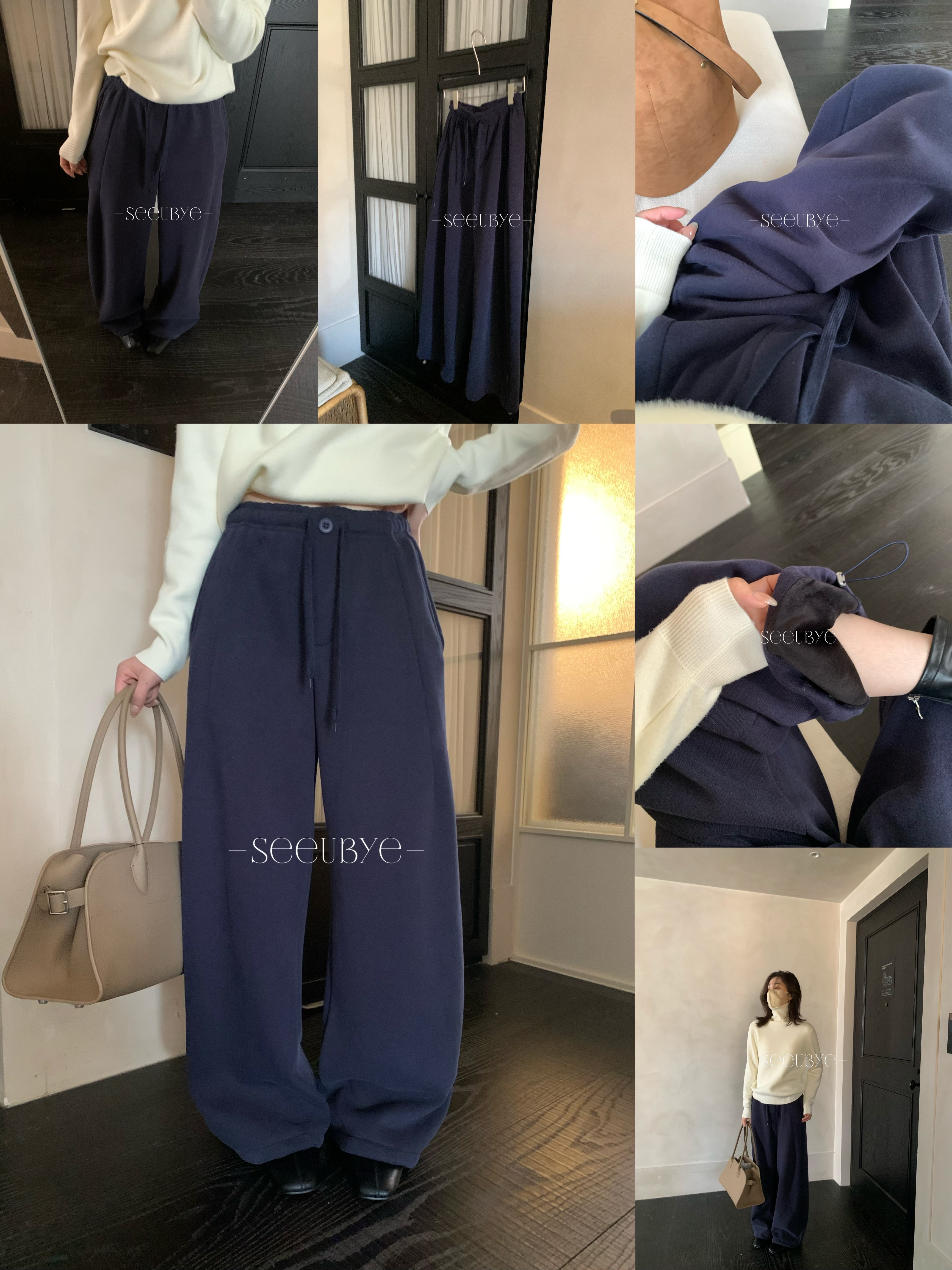 暖暖褲王｜加絨抽繩衛褲（可兩穿）4色｜高克重7