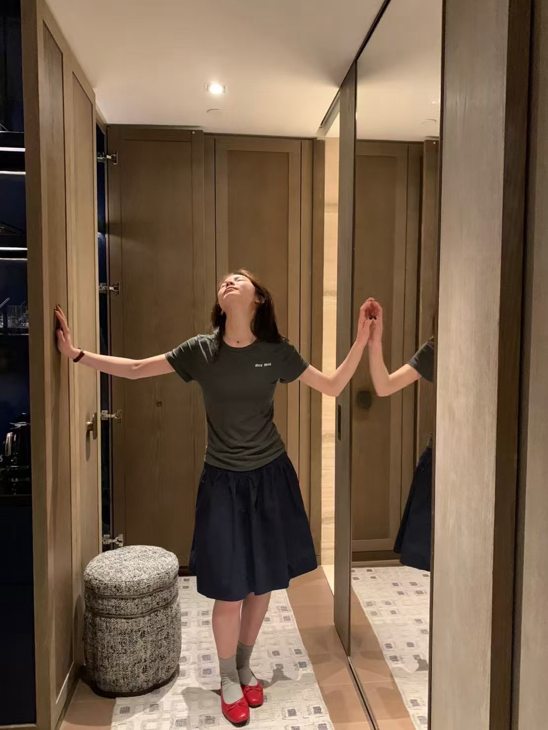 自留款！今年很愛中長半裙8