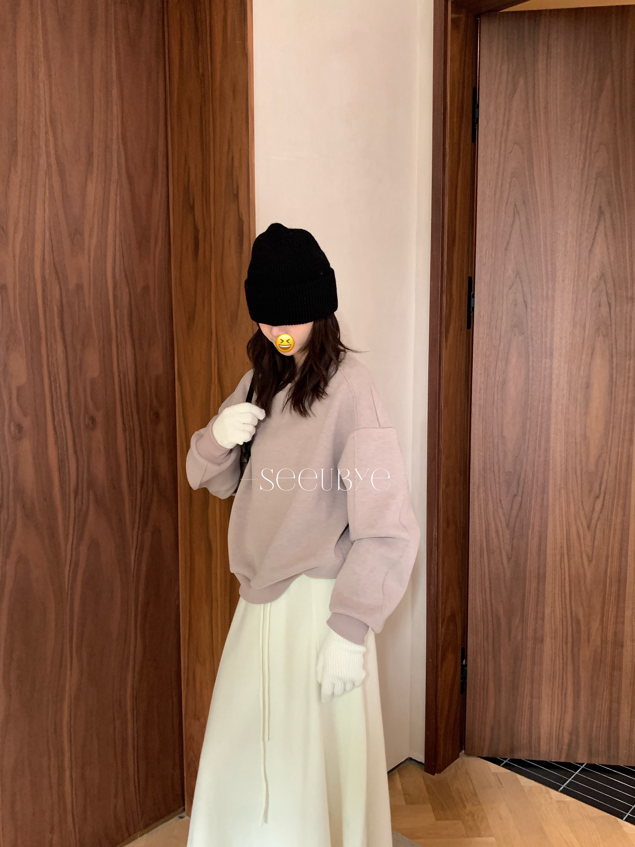 訂製藕粉色加絨hoodie9