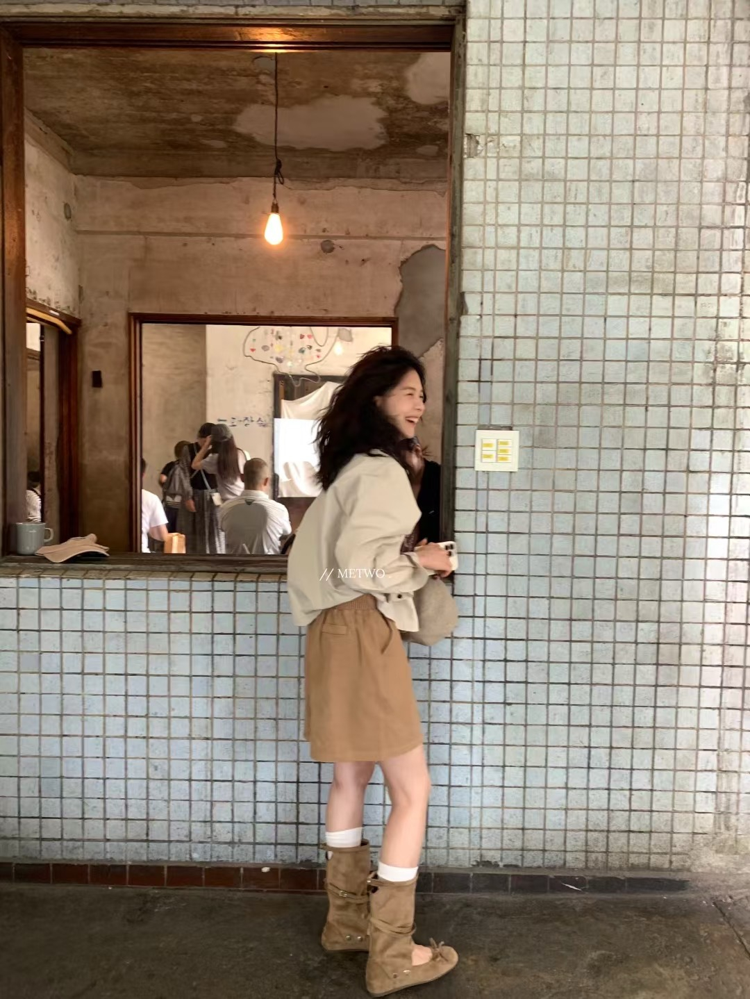 磨毛工裝短褲14