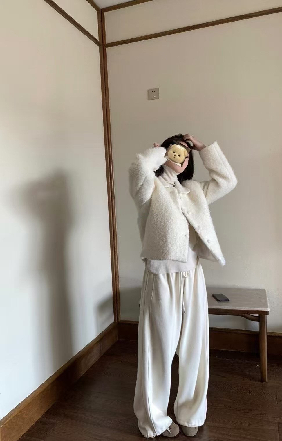 小香毛毛羽絨外套9