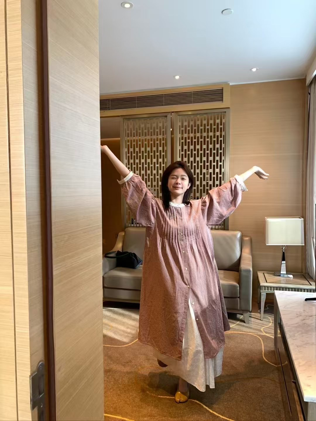 日系.格子襯衫裙6