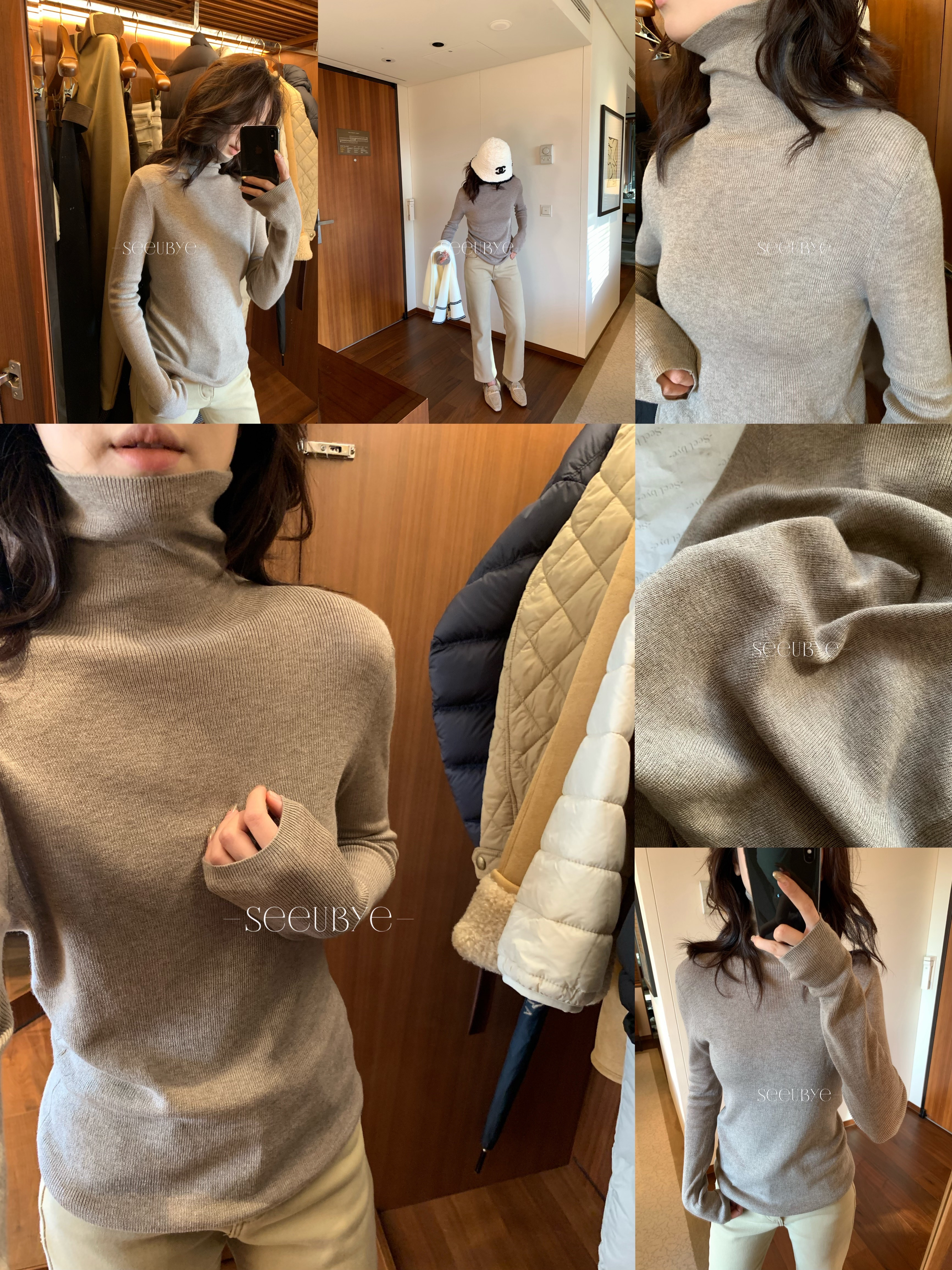 五色10%羊毛高領鎖溫打底4