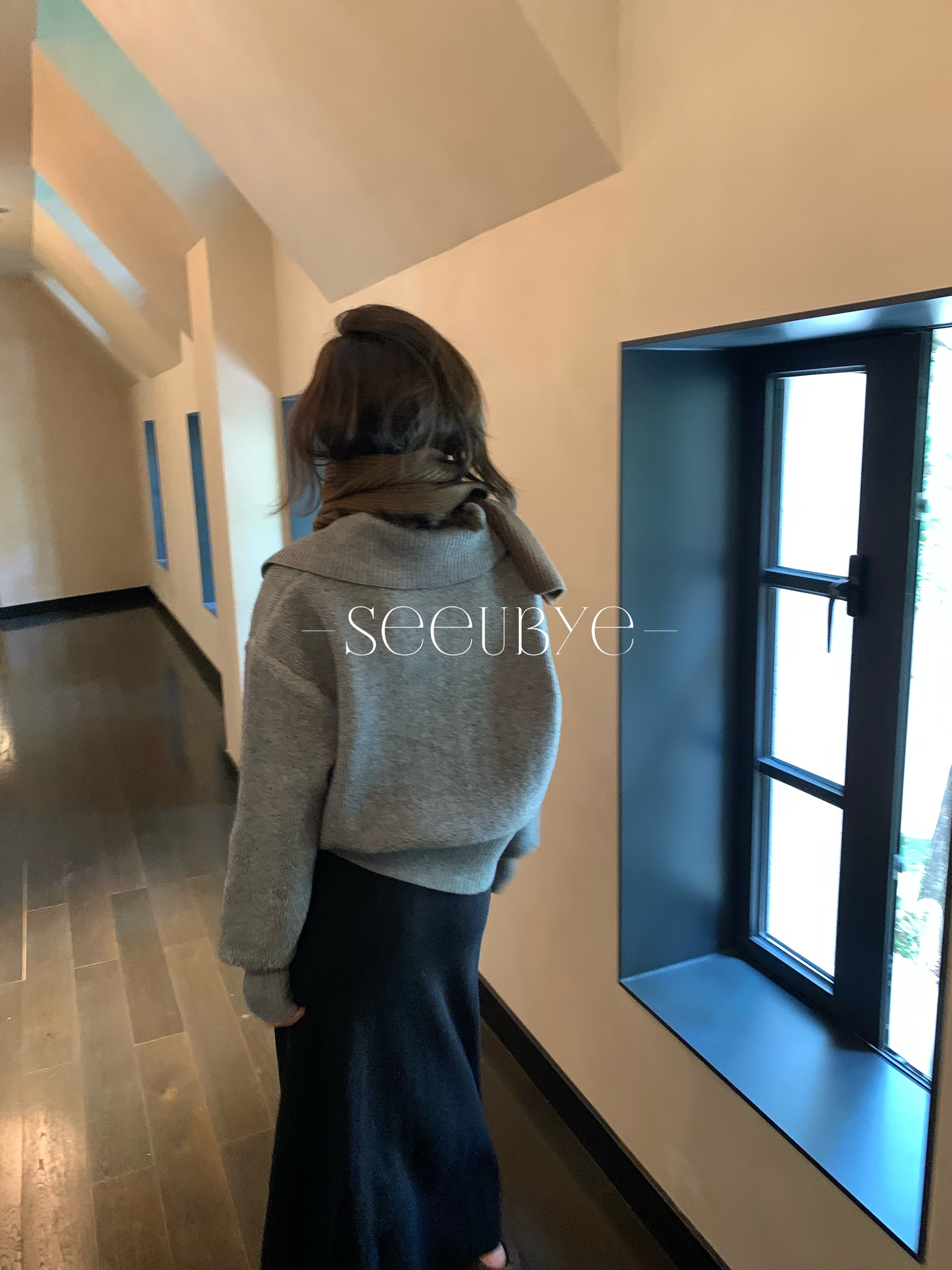 翻領拉鍊時髦毛衣外套4