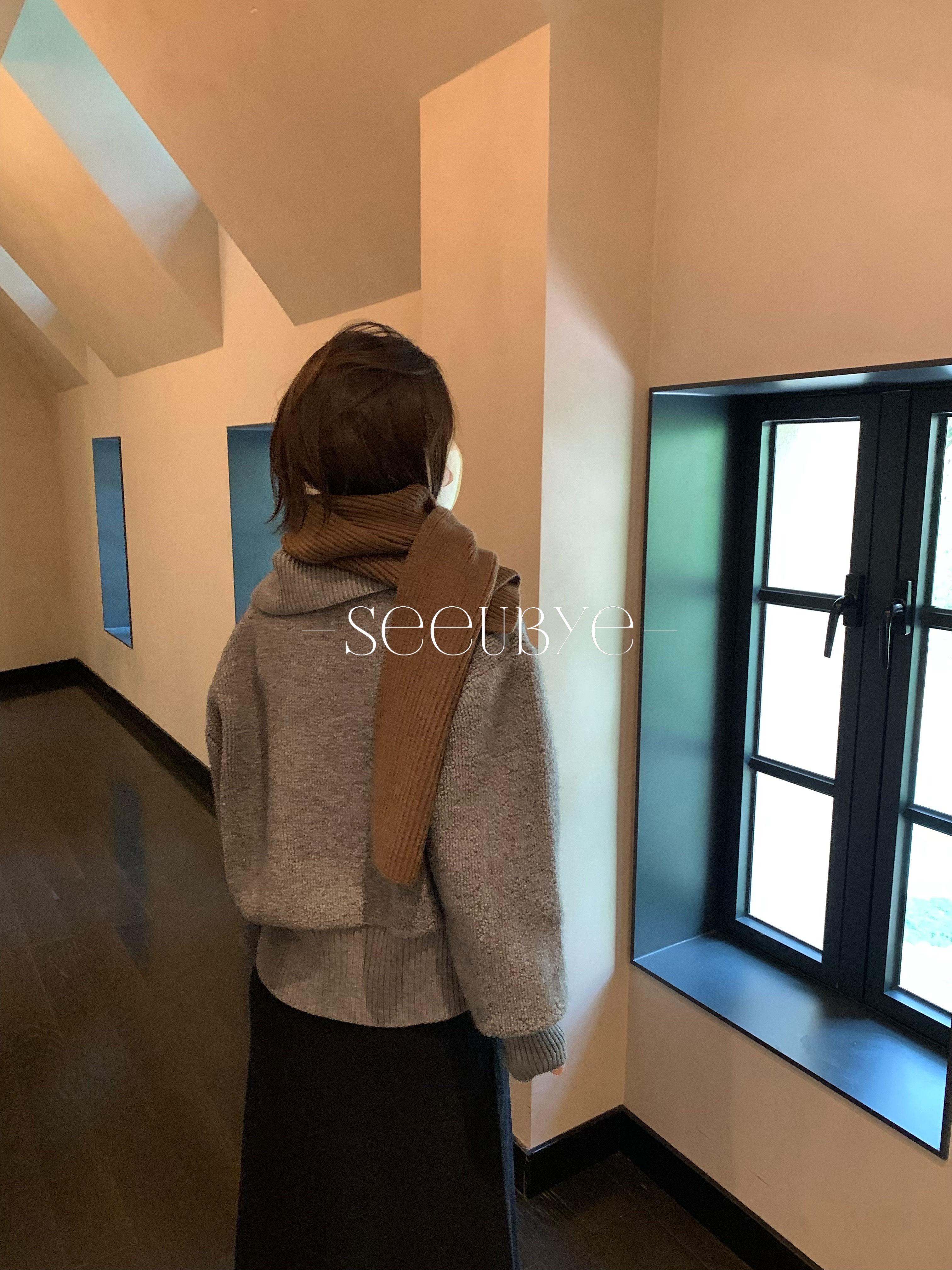 Knittibg 坑條圍巾6