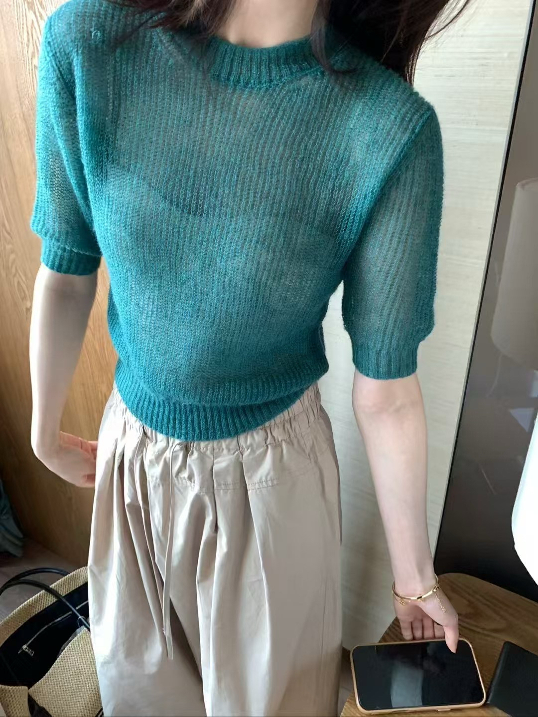 訂染紗！綠套頭毛衫3