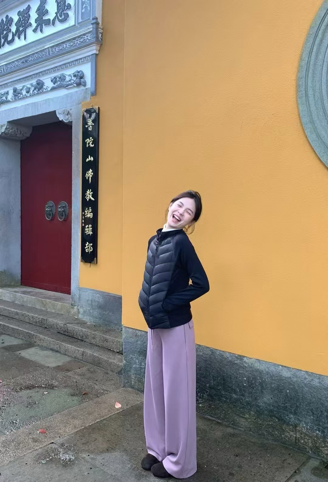 新增紫！大長腿褲3