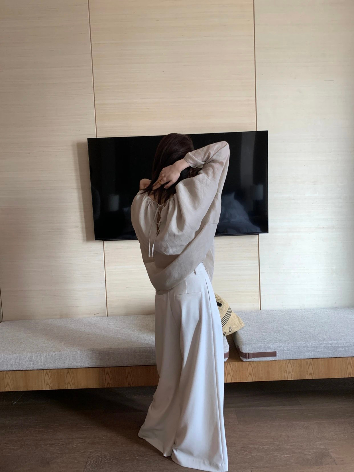 清冷苧麻鬆弛上衣4