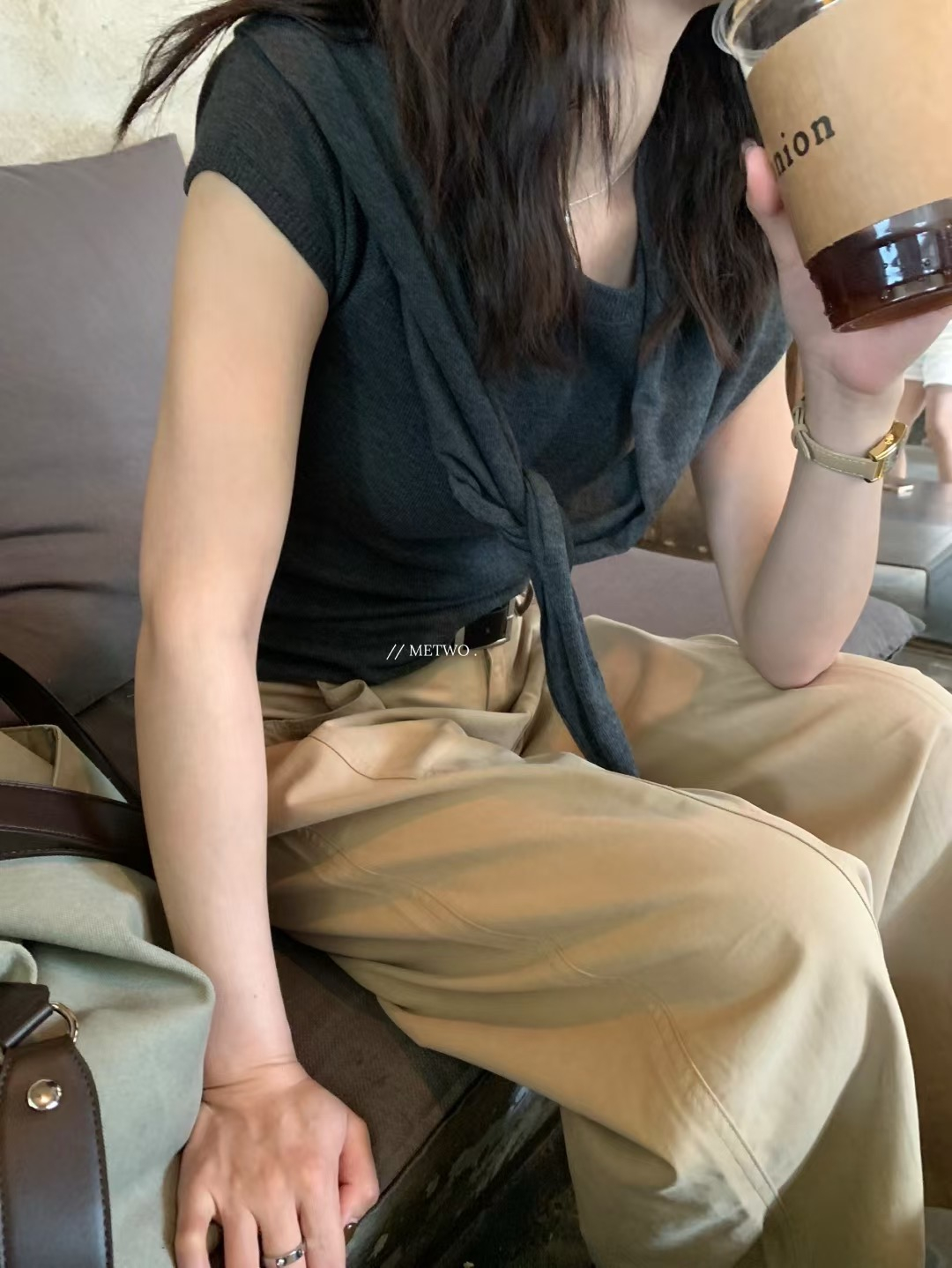 兩件套短袖帶披肩7