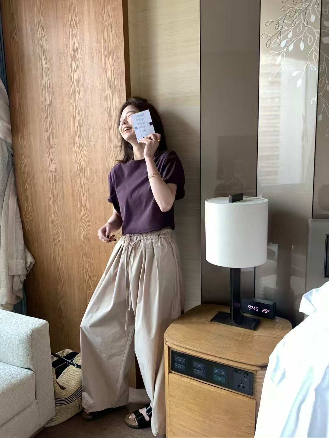 正肩100%純棉短tee13