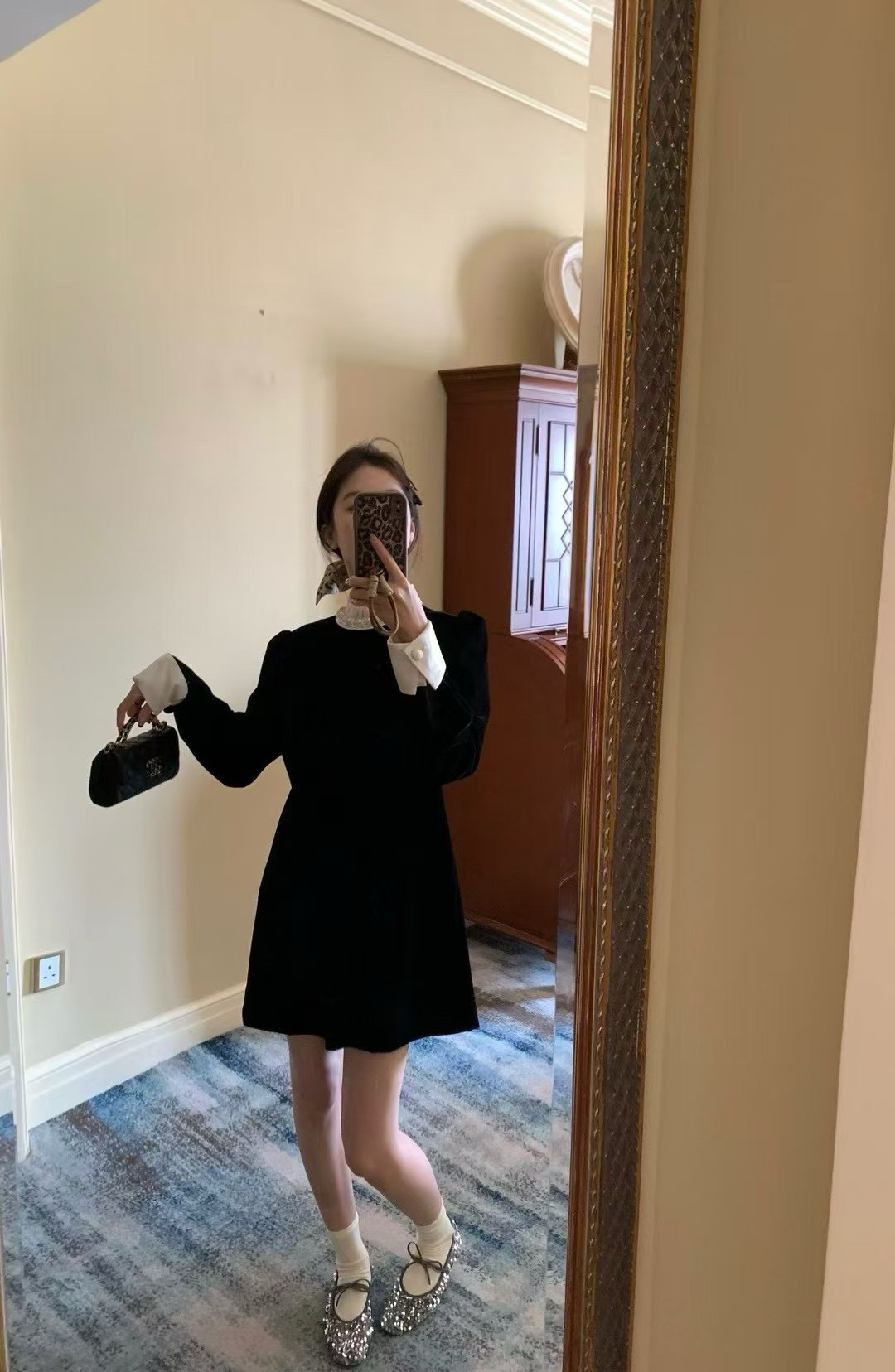 年服絲絨連衣裙7