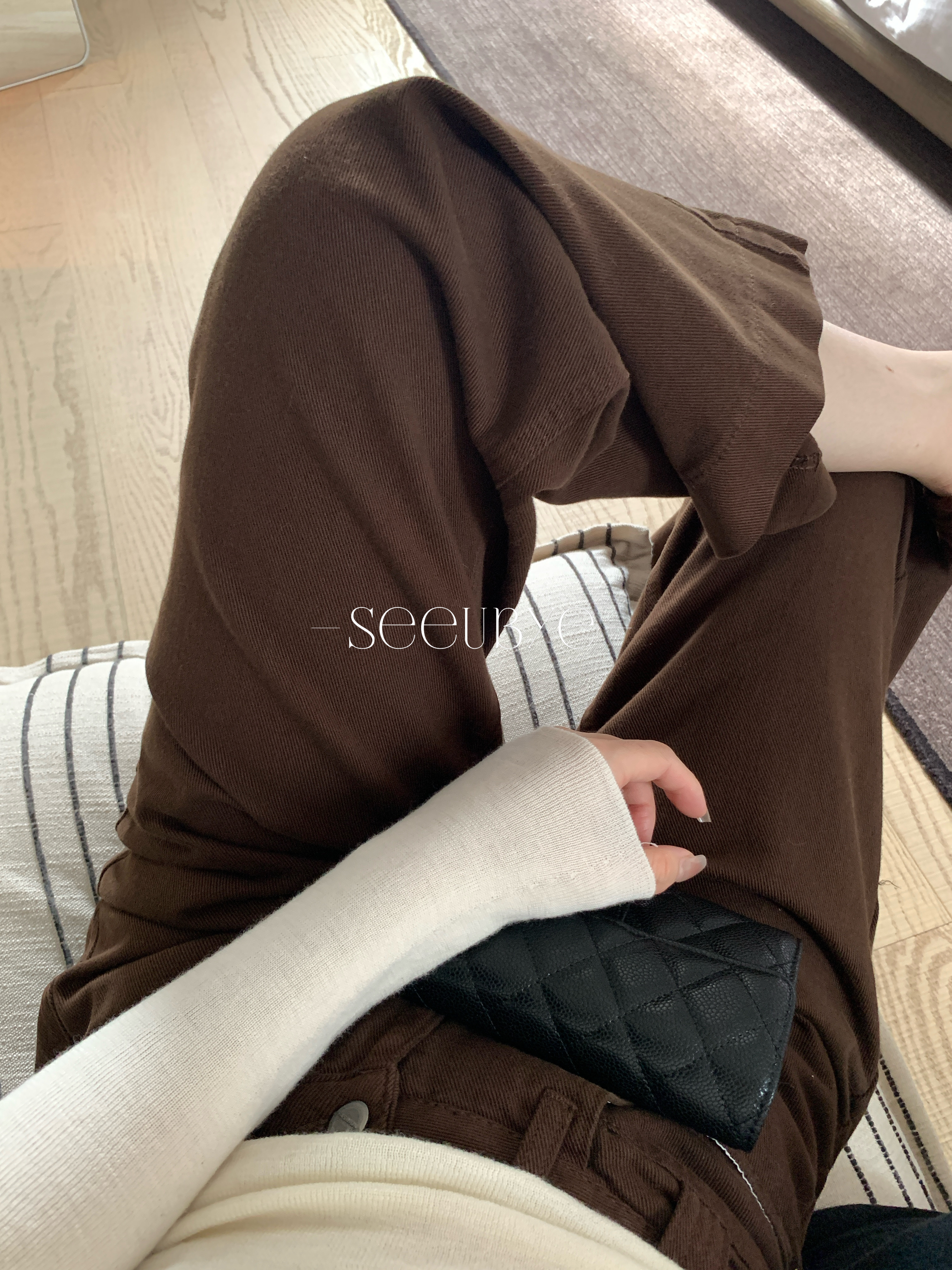 貴一點就是不一樣 栗色牛仔褲3