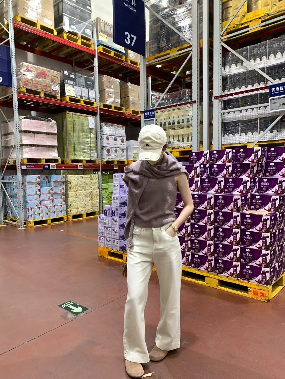 紫色兩件套毛衣3