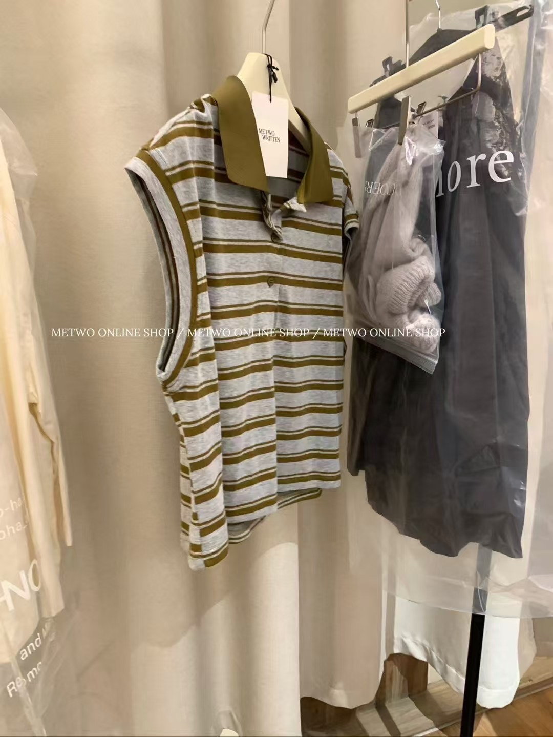 舒適主義條紋polo上衣9