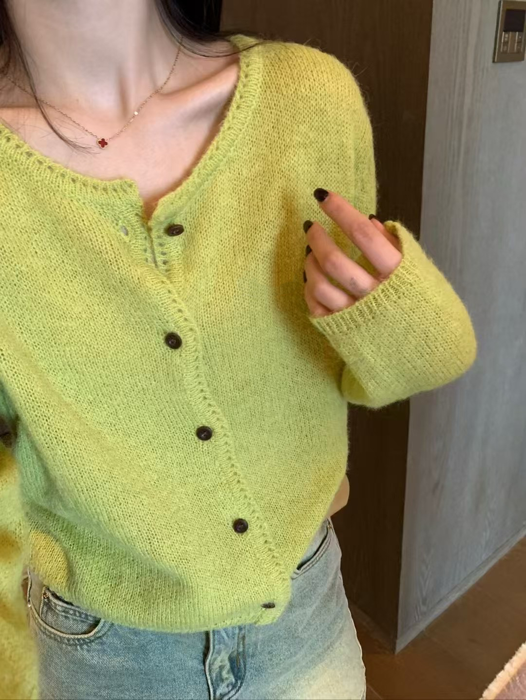 韓代5色小開衫15