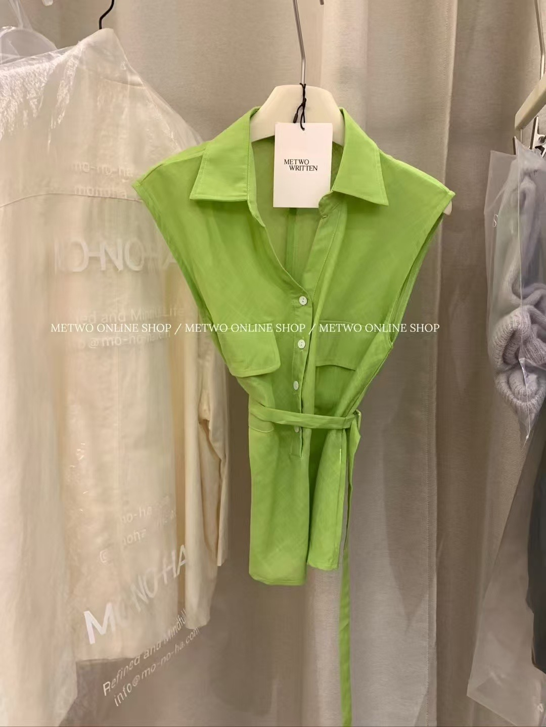 腰帶苧麻襯衫24