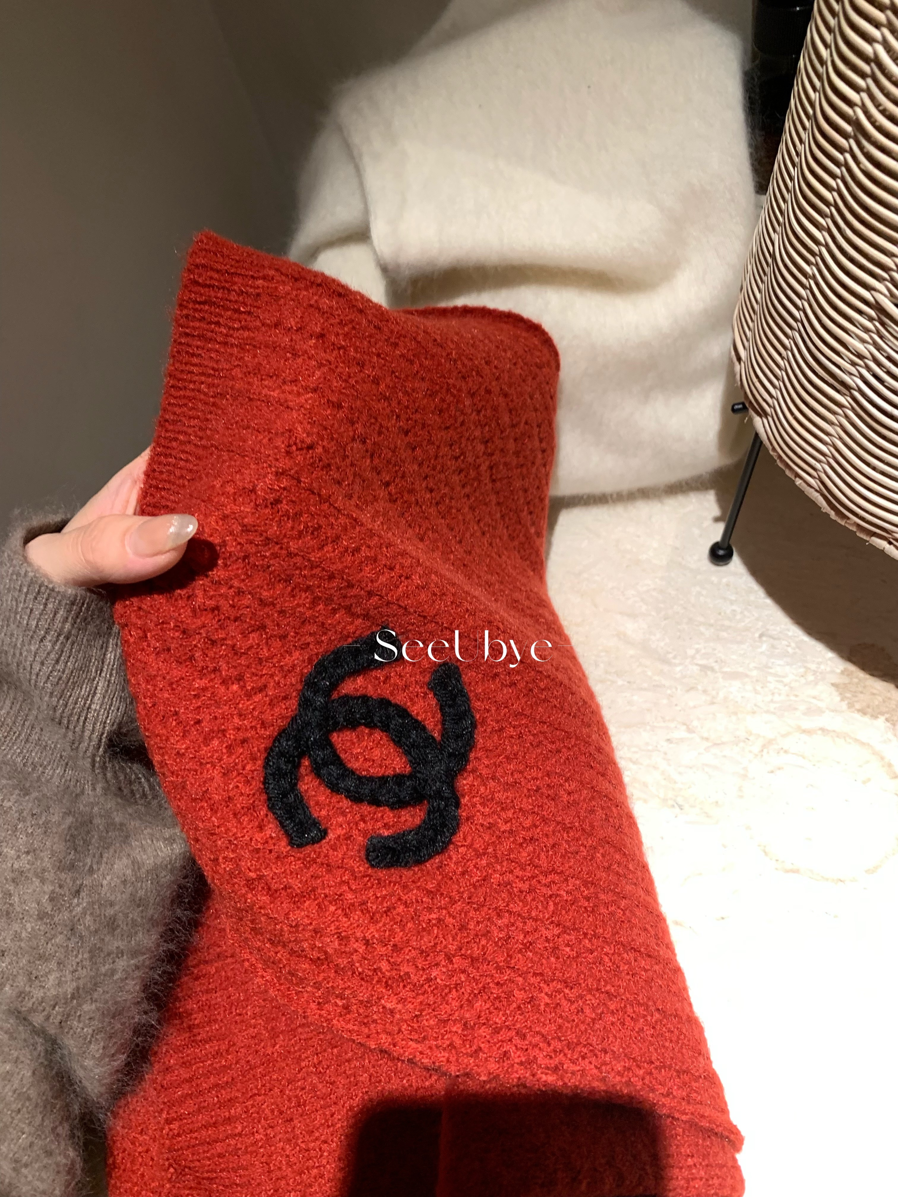 新年紅小香奶奶圍巾4