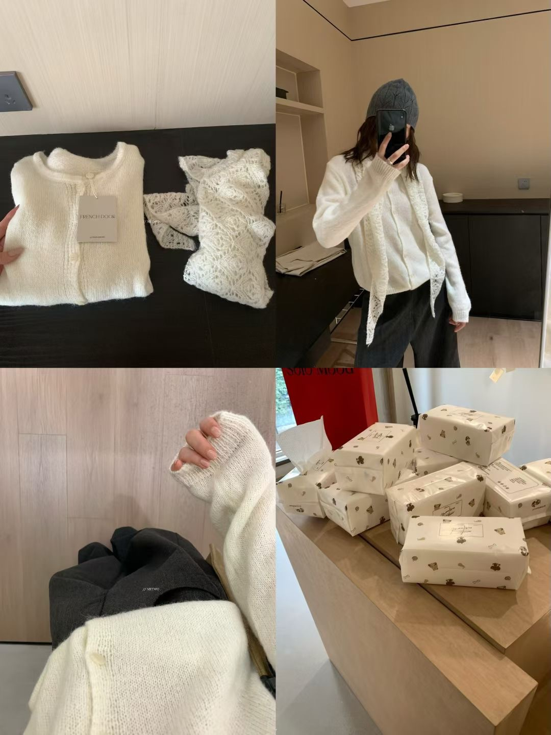 開衫毛衣➕圍巾11