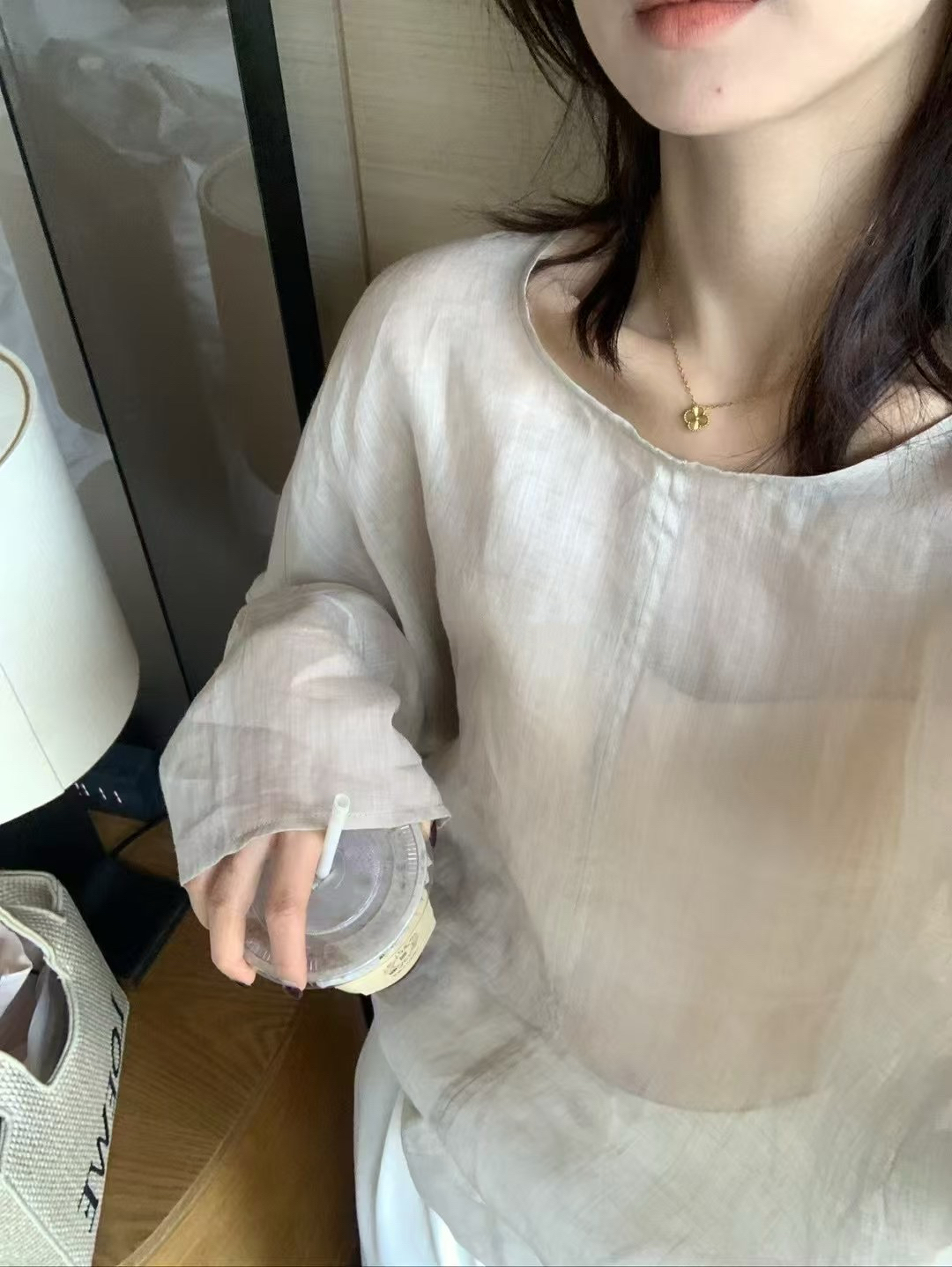 清冷苧麻鬆弛上衣19