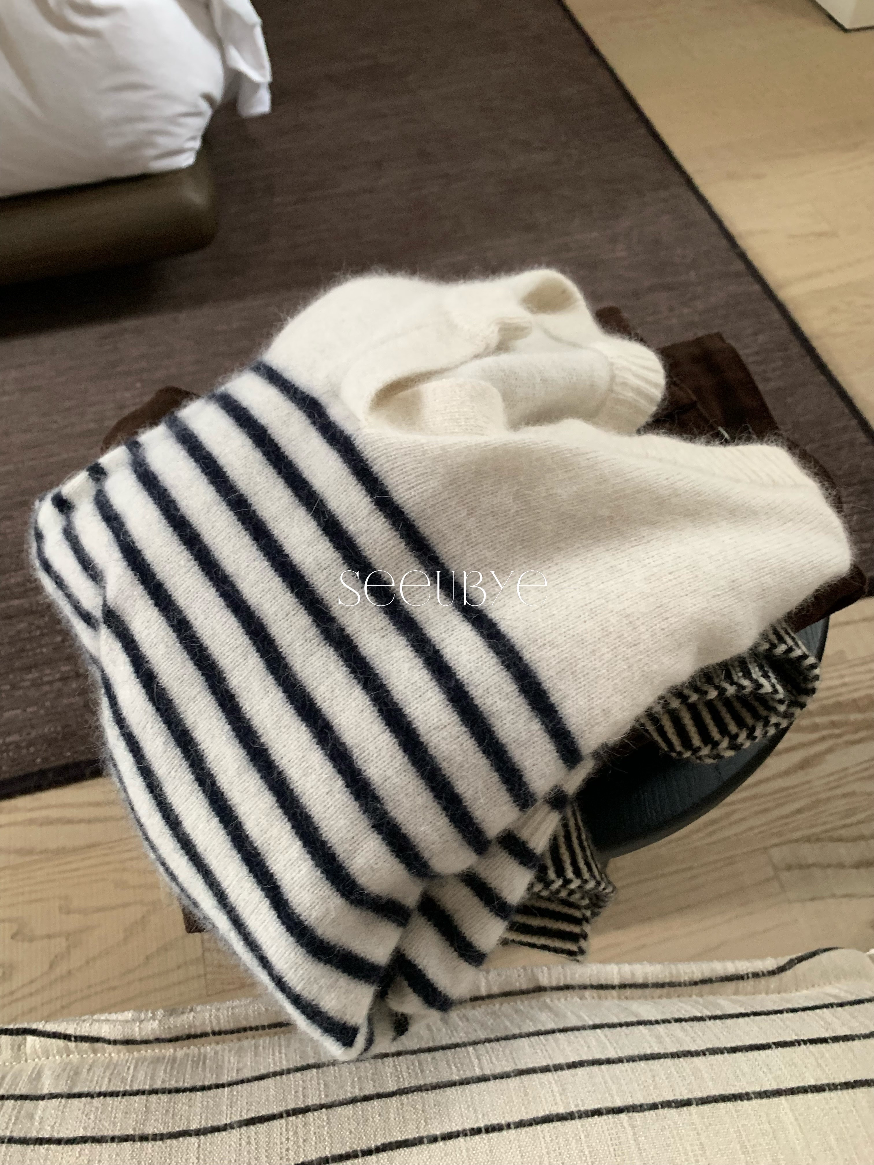 太韓了這件！羊毛條紋毛衣4