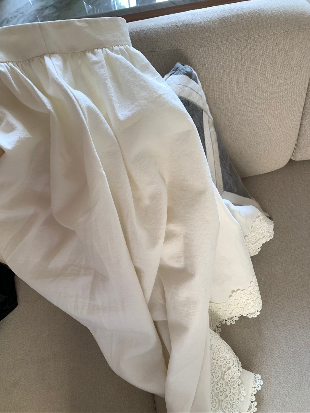 高腰搭了大半期白半裙4