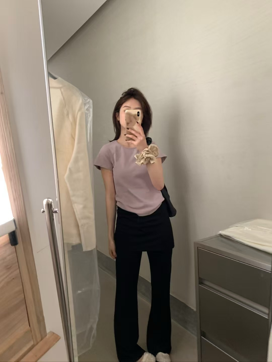 8色！skim*正肩紙片tee13