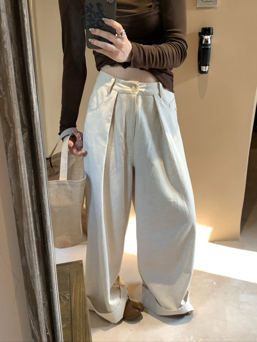 韓代假兩件上衣5