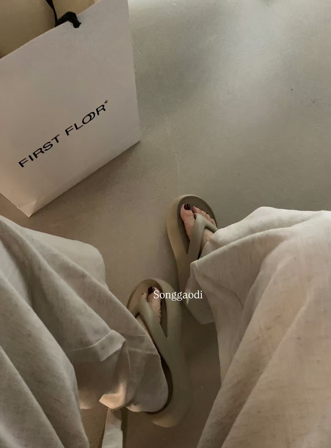 夏天松糕人字拖1