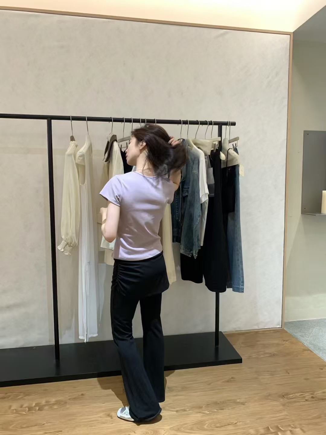 8色！skim*正肩紙片tee6