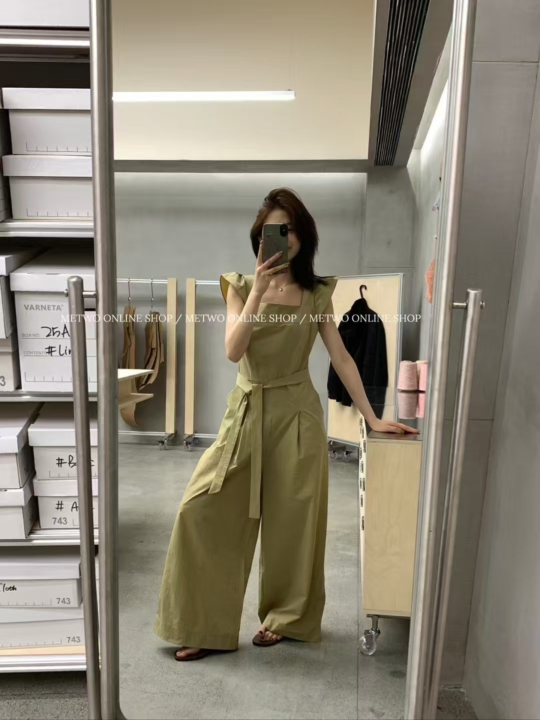 小飛袖工裝連體褲5