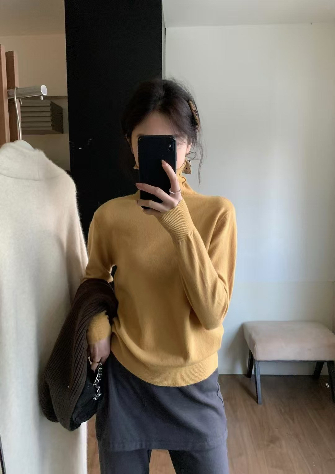 七色發熱高領毛衫25