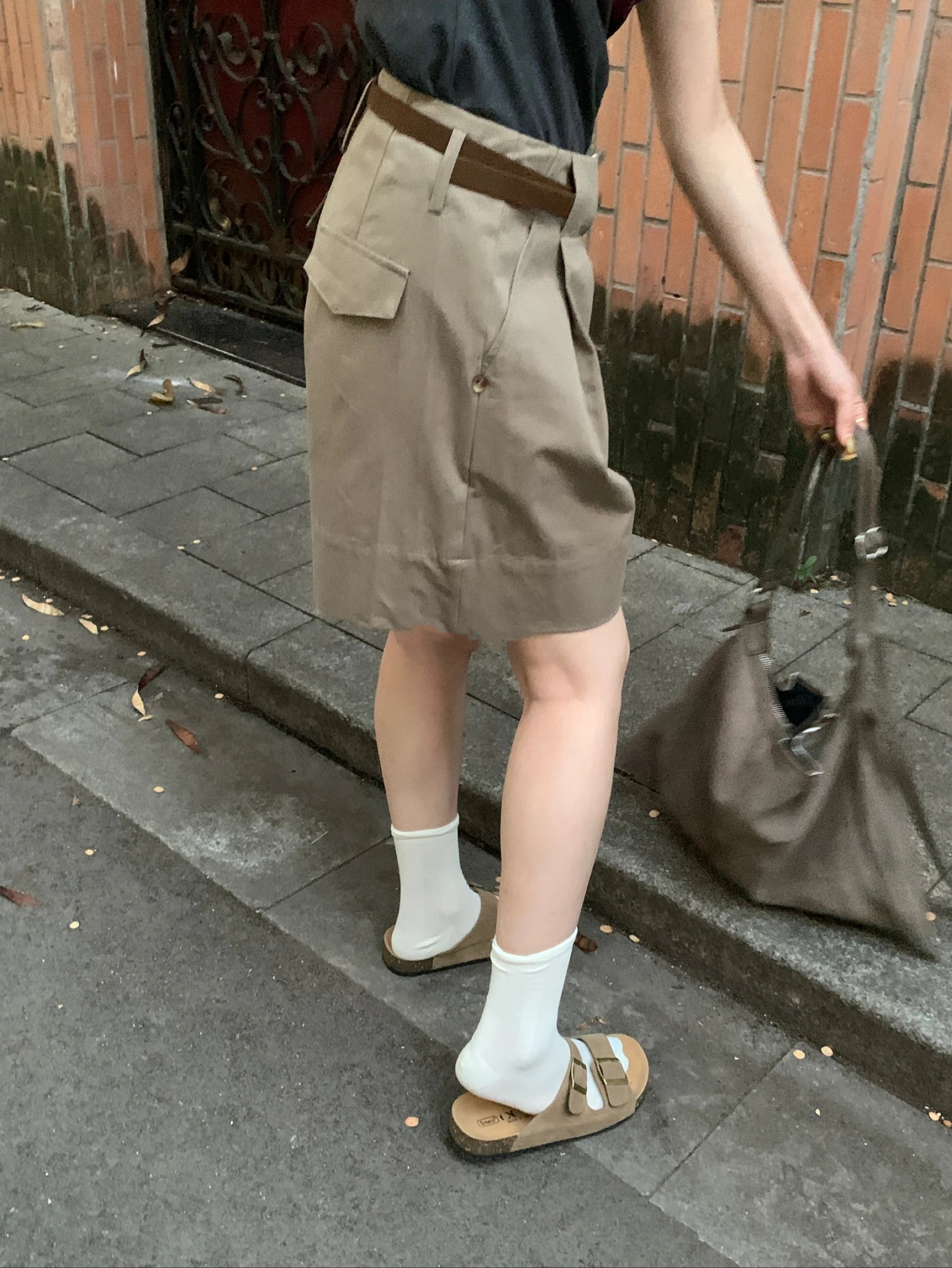 工裝五分褲（帶皮帶）2