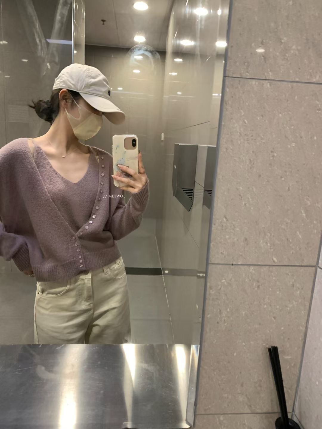 紫色兩件套毛衣4