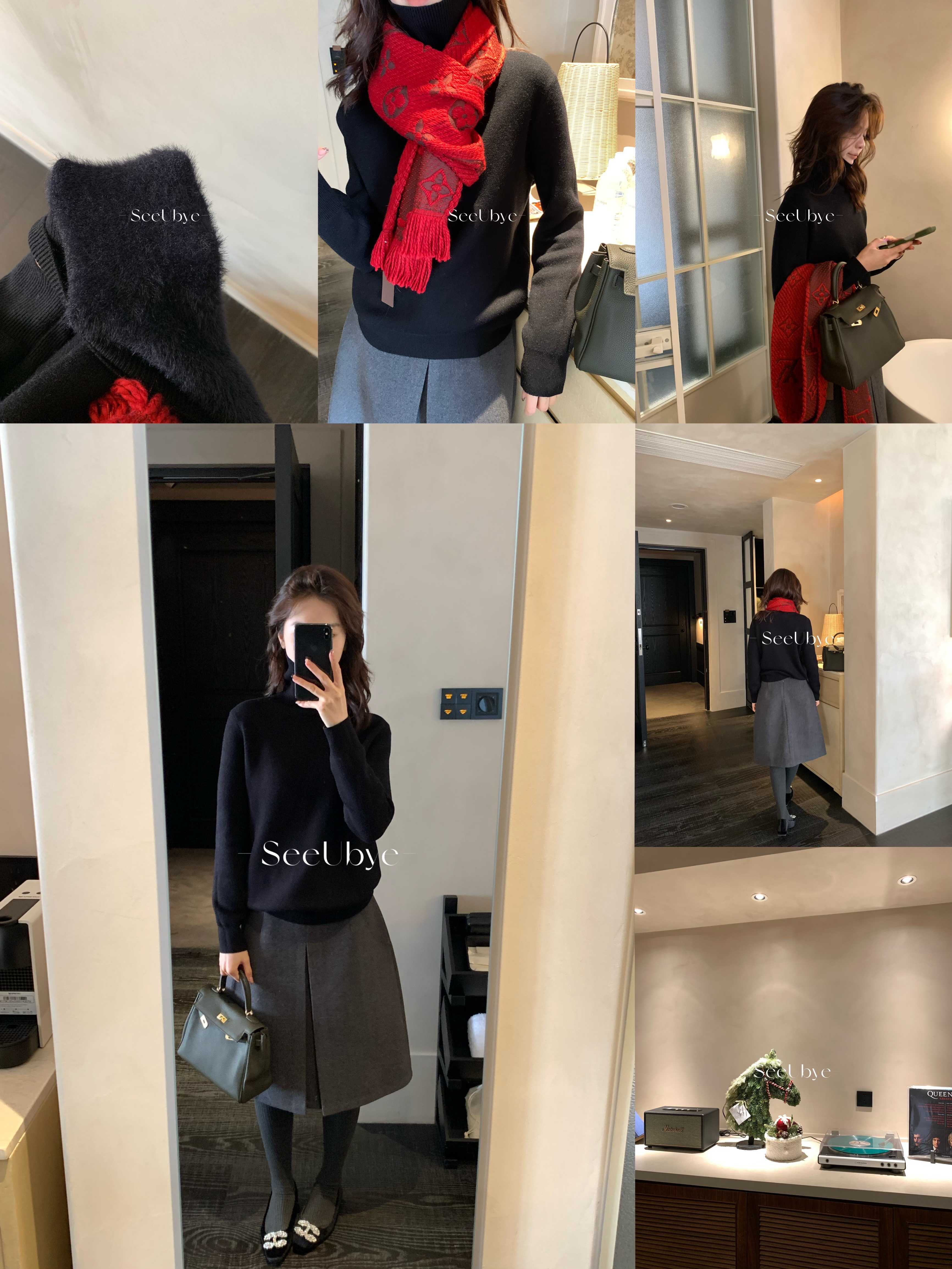 面料升級羊絨蛋白絨高領毛衣｜暖教自然發熱/7色4