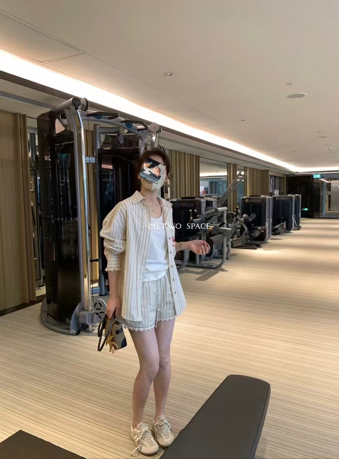 凱蒂貓歐貨條紋襯衫套裝3