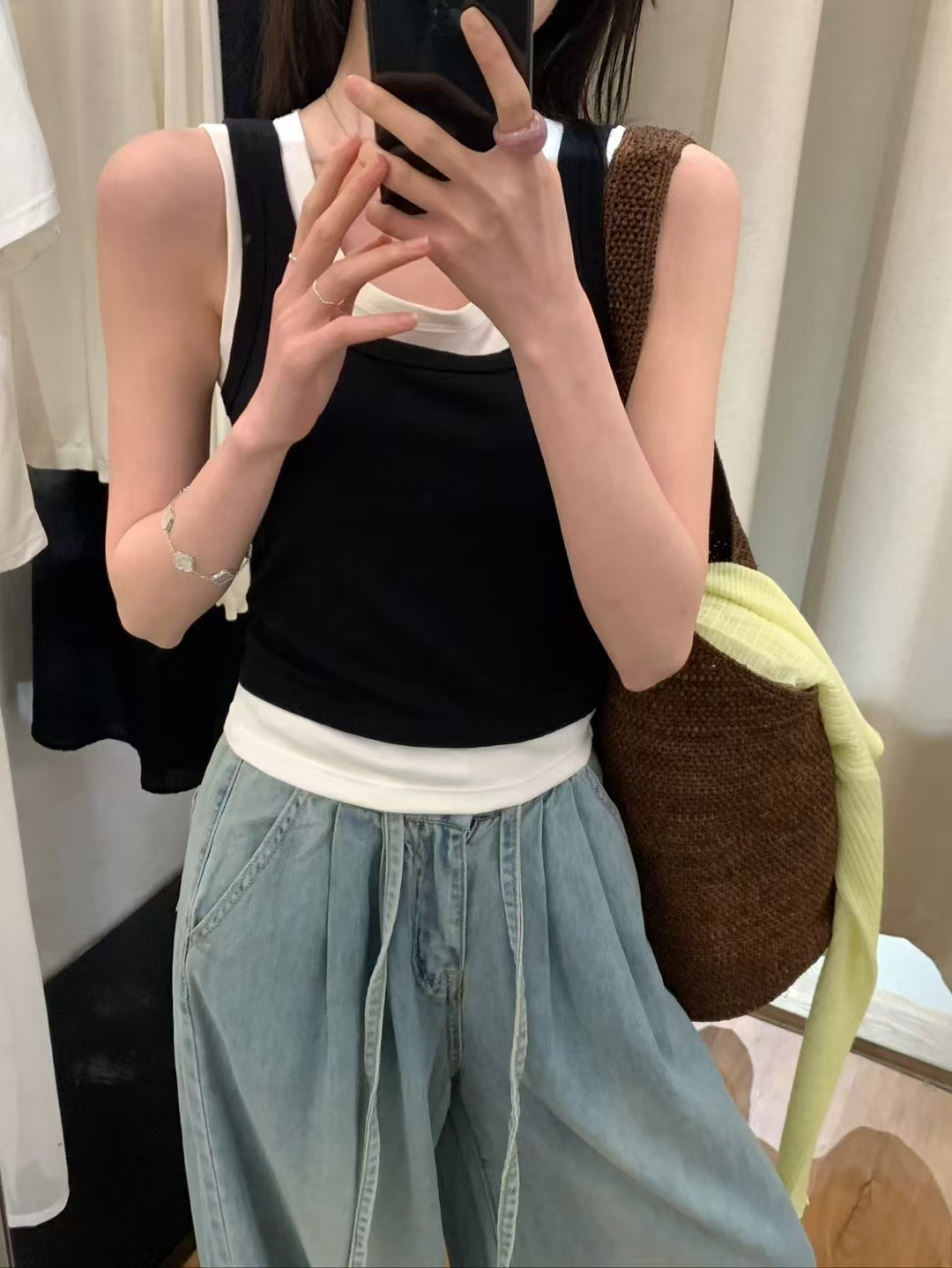 假兩件背心（帶胸墊）12